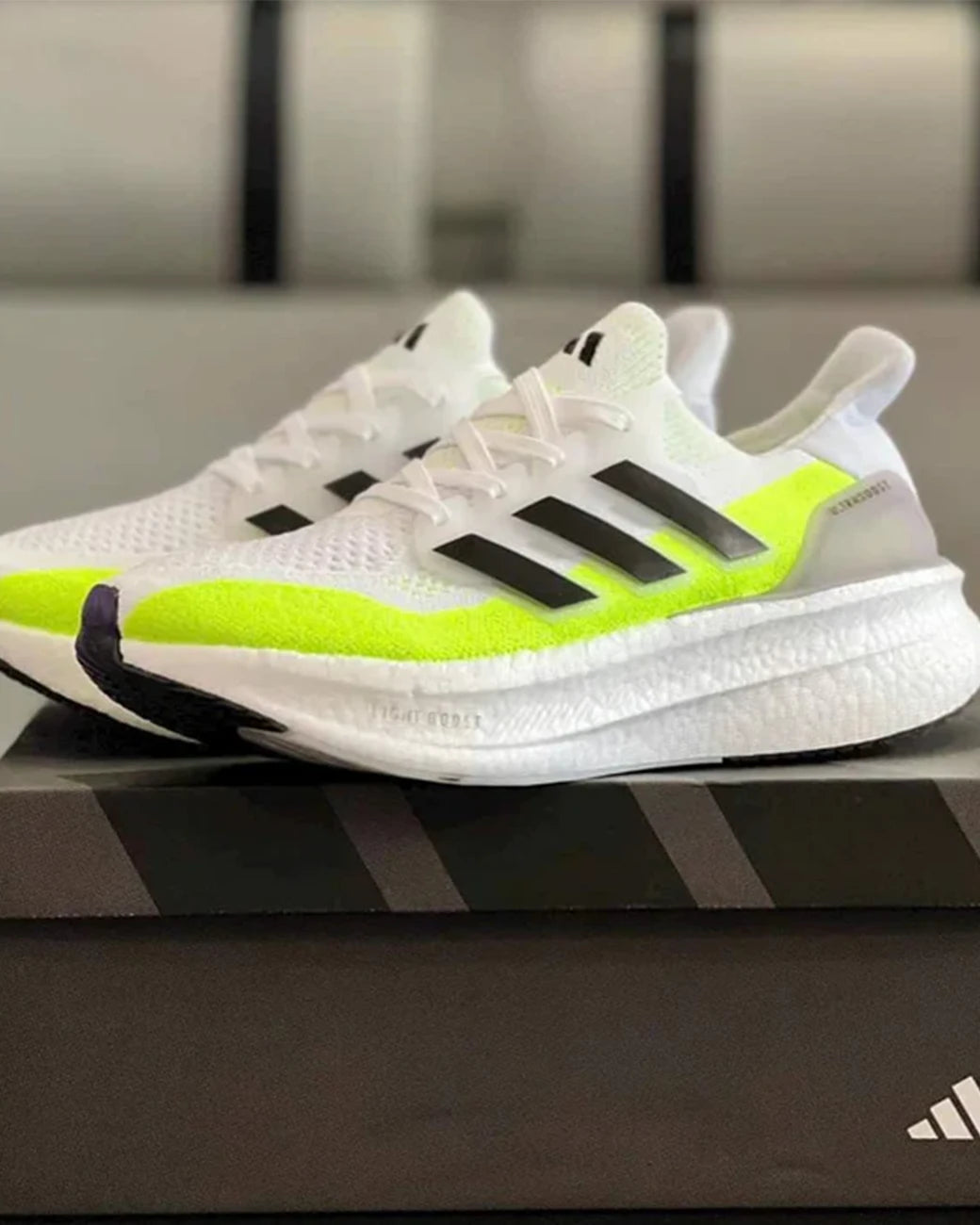 Adidas Ultraboost 5 2024 White/Black/Solar Yellow (Authentic Original)